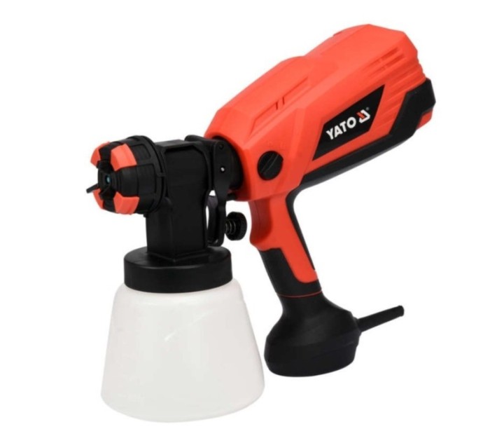 YATO Pistol de vopsit electric 600 W, capacitate rezervor 1 L, debit 1 L/min