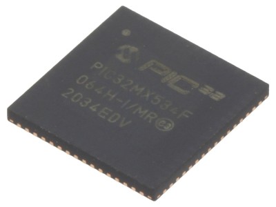 Microcontroler PIC32 64kB, QFN64 foto