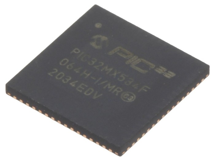 Microcontroler PIC32 64kB, QFN64