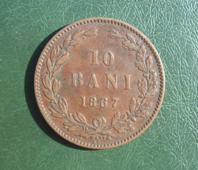 10 BANI 1867 WATT foto