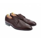 Cumpara ieftin OFERTA MARIMEA 41 - Pantofi barbati bordeaux, office, eleganti, cu siret, din piele naturala L709VIS