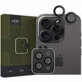 Folie de protectie camera Hofi Camring Pro+ pentru Apple iPhone 15 Pro/15 Pro Max Negru