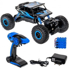 Masina cu telecomanda 4x4 Rock Crawler off road, 2.4 GHz, 1:18 ? albastru foto