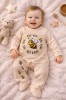 Salopeta cu botosei pentru bebelusi, Albinuta (Marime Disponibila: 0-1 luni), Superbaby