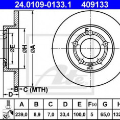 Disc frana AUDI A3 (8L1) (1996 - 2003) ATE 24.0109-0133.1