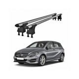 Set bare transversale aluminiu cu prindere in puncte fixe compatibile Mercedes Clasa B W246 2011-2018 negre sau argintii Cod: 120101 Kit 204