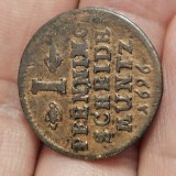 Germania I PFENNING 1696 GW , detalii