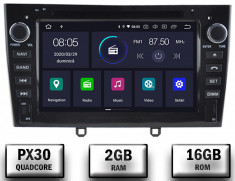 NAVIGATIE PEUGEOT 308 408, ANDROID 9, Quadcore PX30 2GB RAM + 16GB ROM cu DVD, 7 Inch - AD-BGWPGTX08P3-B foto