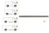 Prag Ford Transit (V184/5) 05.2000-04.2006(Pt Model Mijlociu/Lung) , partea Dreapta, L=1430mm; Lung ; Sub Usa Culisanta,