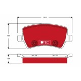 Placute frana Ford Galaxy 2 (Wa6), S-Max (Wa6), Land Rover Freelander 2 (L359), Range Rover Evoque (L538), Mercedes Vito (W639), Volvo S60 2 (134), V, Trw