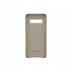Husă din piele pentru Samsung Galaxy S10 Plus (SM-G975F) gri EF-VG975LJEGWW