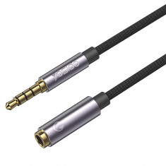 Cablu Audio Adaptor Jack la Jack 1m - Yesido (YAU-26) - Black