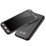 Husa FullBody MyStyle Black pentru Samsung Galaxy A3 2017 acoperire completa 360 grade cu folie de protectie