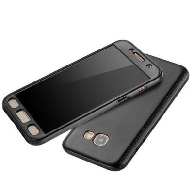 Husa FullBody MyStyle Black pentru Samsung Galaxy A3 2017 acoperire completa 360 grade cu folie de protectie foto