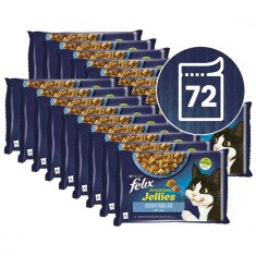 FELIX Sensations Jellies plicule?e, selec?ie delicioasa de pe?te in gelatina 72 x 85 g foto