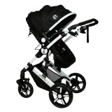 Carucior 2 in 1 reversibil Buf Boof 0-36 luni X2 Black