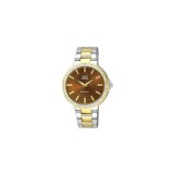 Cumpara ieftin Ceas Dama Q&amp;Q F507-402Y Auriu Otel Inoxidabil Cristale, Analog, Quartz, 42mm