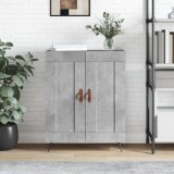 vidaXL Servantă, gri beton, 69,5x34x90 cm, lemn compozit