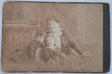 Fotografie de epoca, tip CDV, Familie , Brenner Testv&eacute;rek