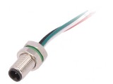 Conector M5 4-PIN IP67 60V 100mm 1A