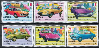 Ajman 1971 Mi 1169/74 MNH - Masini sport foto