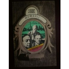 Memorii- B.Pasternak, V.Kaverin, M.Slonimski