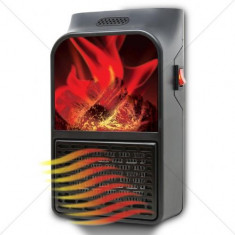 Aeroterma portabila Flame Heater, 900 W, 2 niveluri temperatura, display digital foto