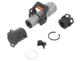 Conector alimentare DC tată drept pe cablu AMPHENOL GEC 40-125&deg;C PIN 1