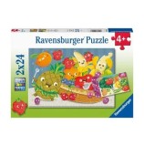 Cumpara ieftin Puzzle Ravensburger - Fructe, 2 x 24 piese