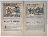 AVENTURILE SUBMARINULUI DOX , INSULA CU STAFII , VOLUMELE I - II de HENRY WARREN *ROMAN FOILETON