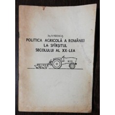 POLITICA AGRICOLA A ROMANIEI LA SF, SEC. XX-LEA - ING.N.MARINCUS