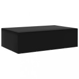 Husă Mobilier Grădină vidaXL, 205x325x90cm, Polietilenă, Negru, Protecție UV, 12 Ocheți