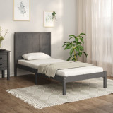 Cadru de pat, gri, 90x200 cm, lemn masiv de pin GartenMobel Dekor, vidaXL