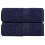 Gossi prosoape de oaspeti, frogn, 2 buc, albastru marin, 30x50 cm, 360 g/m2