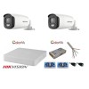 Sistem supraveghere Hikvision 2 camere 5MP Ultra HD Color VU full time color noaptea DVR 4 canale SafetyGuard Surveillance