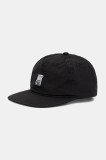 Vans șapcă de baseball din bumbac culoarea negru, cu imprimeu, VN000K61BLK1