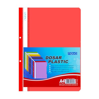 Dosar Plastic A4 - Rosu, 7Toys foto