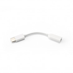 Adaptor Audio USB Type-C la 3.5 mm Xiaomi Mi Mix 3 5G, 9 cm, Alb foto