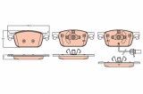 TRW GDB2127 set placute frana,frana disc