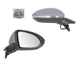 Oglinda usa exterioara VW Golf 7 (5k), 10.2012-, partea Dreapta, reglare electrica; grunduit; incalzit; sticla convexa; geam cromat; rabatabil; memor
