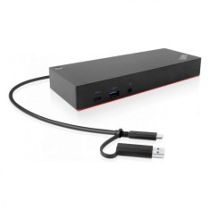 Lenovo ThinkPad Hybrid USB-C with USB-A Dock, I/O Ports: 1x USB-C (Data, 5V/3A power), 3x USB 3.1 Gen2 (10 Gbps, 1 always-on), 2x USB 2.0, Video Ports foto
