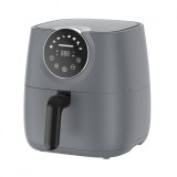 Friteuza cu aer cald Heinner, 1700 W, 5.7 l, display digital cu control touch, termostat 80-200 grade, timer 60 min, Gri