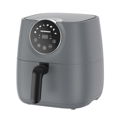 Friteuza cu aer cald Heinner, 1700 W, 5.7 l, display digital cu control touch, termostat 80-200 grade, timer 60 min, Gri foto