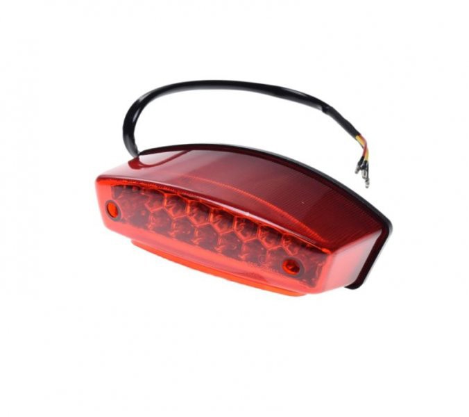 Stop spate WM moto/atv universal, sticla rosie, LED Cod Produs: MX_NEW AM9937