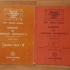 Elemente de analiza matematica Clasa XII de Mircea Ganga. Partea 1 + 2