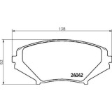 Placute frana Mazda Rx-8 (Se Fe) 10.03-07.12, Fata, BREMBO