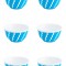 Set boluri, 6 piese, 350 ml, Plastic, Albastru turcoaz