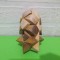 PUZZLE din LEMN de diferite esente , in forma de con
