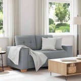 Gossi canapea lovesea gri deschis 120 cm stofa