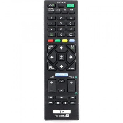 Telecomanda universala pentru Sony LED/LCD Smart TV RM-ED054, neagra foto